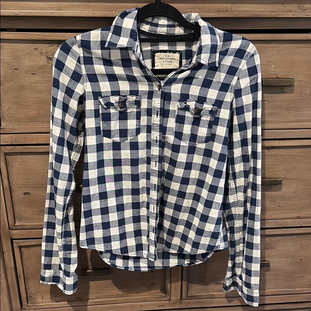 Abercrombie & Fitch Blue Checkered Shirt